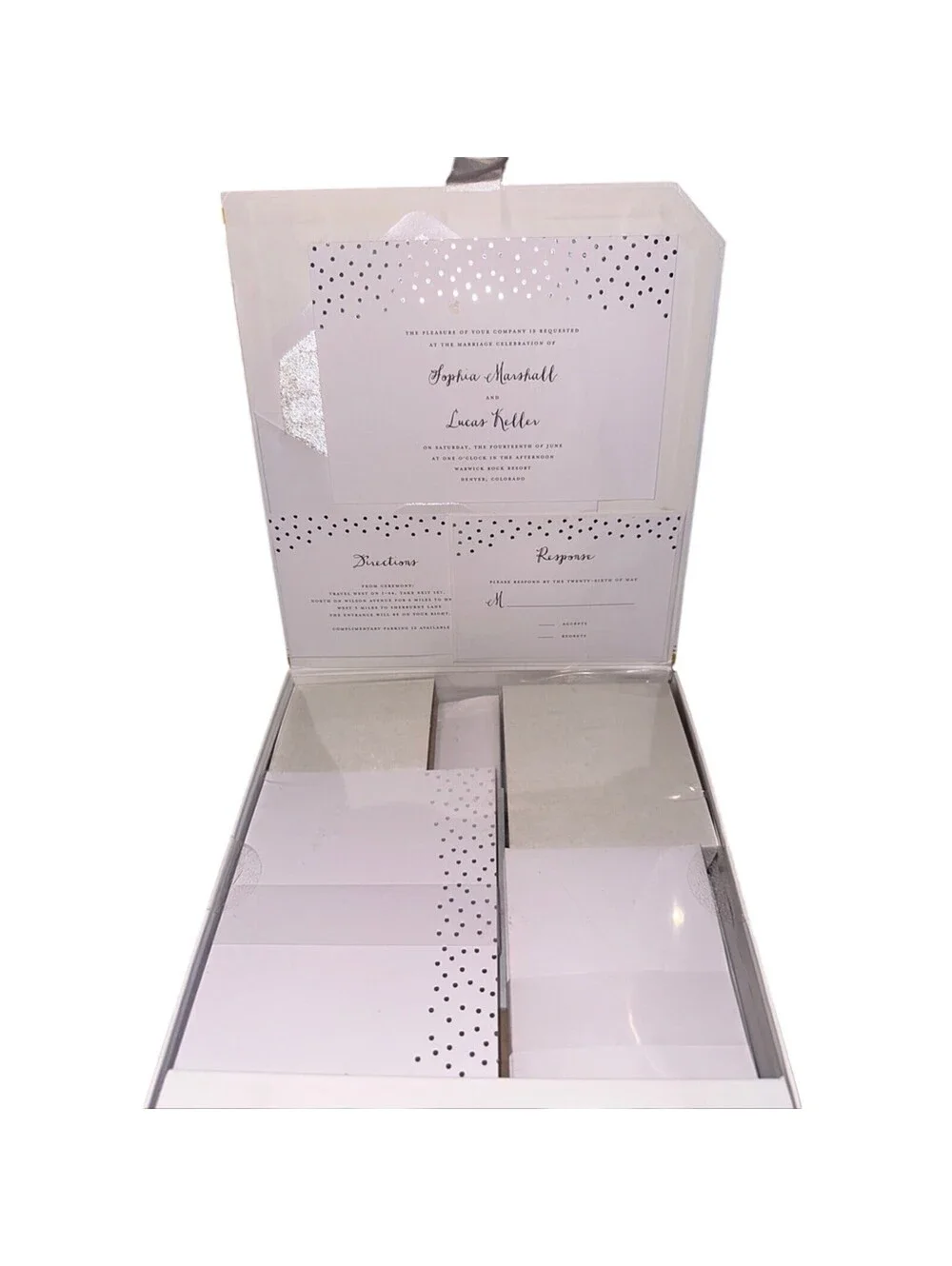 NIB 30 Customizable Sets Wedding Invitation Printable 150 Pieces Envelopes RSVP